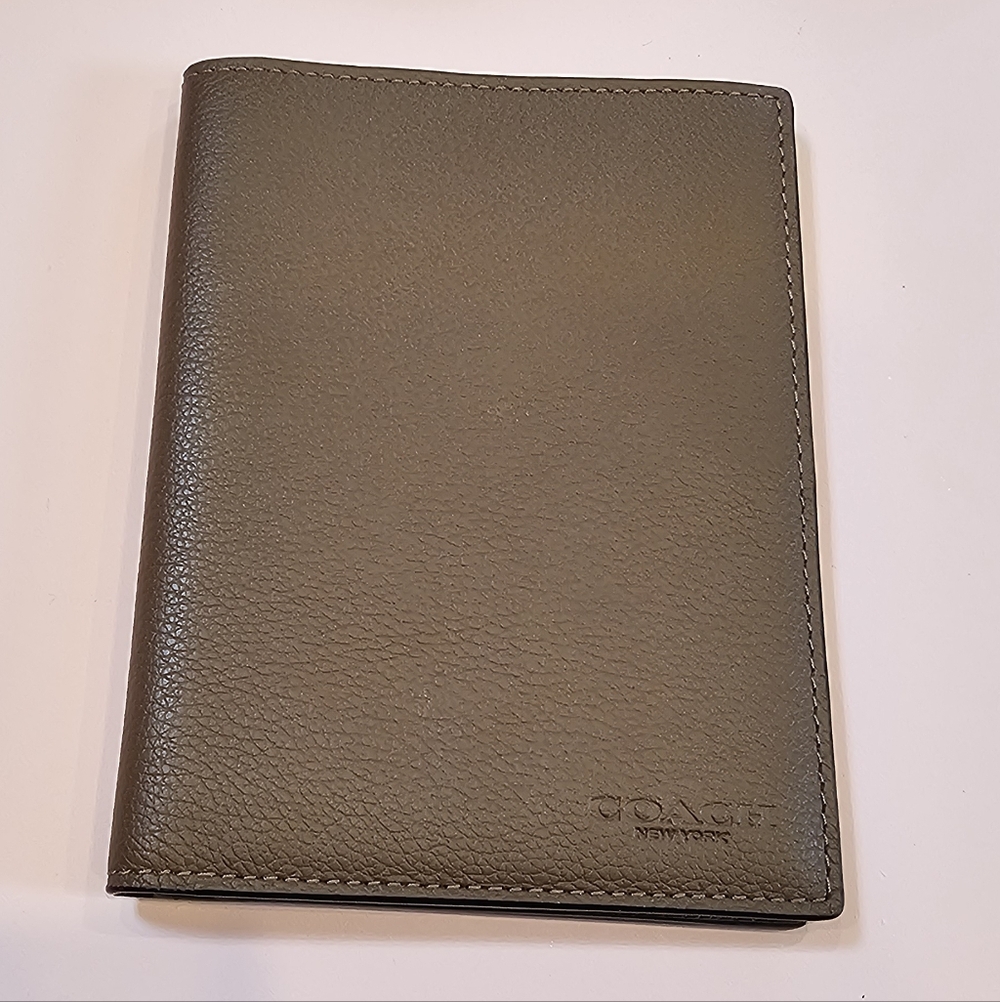Coach Brown Leather Passport Holder
